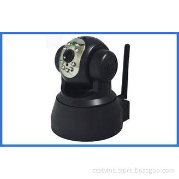 Black P2P Robot Wireless Ip Cameras Support iPhone / iPad /